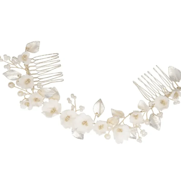 Hiuskoru, ATHENA BRIDAL | Nicole Blush Vine -hopeinen hiuskoriste