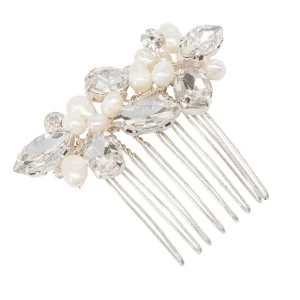 Hiuskoru, ATHENA BRIDAL | Petite Pearl Comb -hopeinen helmihiuskampa