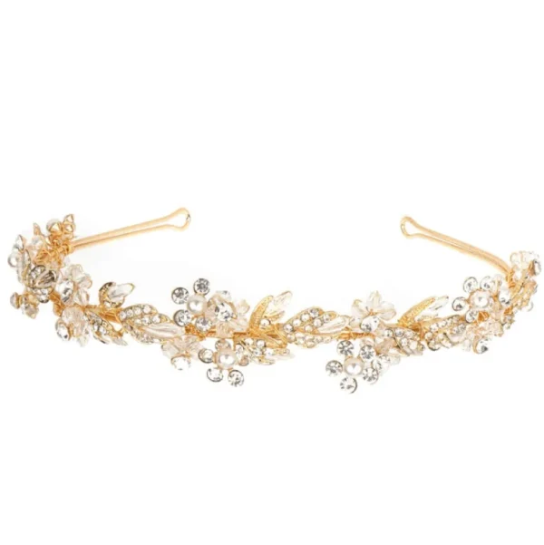 Hiuskoru, ATHENA BRIDAL | Philippa Headband -kullanvärinen juhlapanta