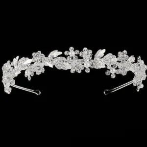 Hiuskoru, ATHENA BRIDAL | Philippa Headband -hopeanvärinen juhlapanta