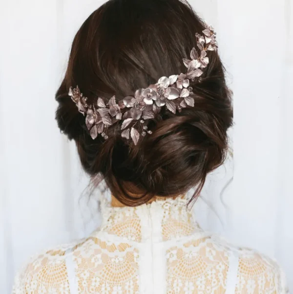 Hiuskoru, ATHENA BRIDAL | Pink Blush Vine -vaaleanpunainen hiuskoriste