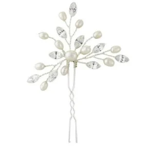 Hiuskoru, ATHENA BRIDAL | Silver Hairpin with Freshwater Pearls