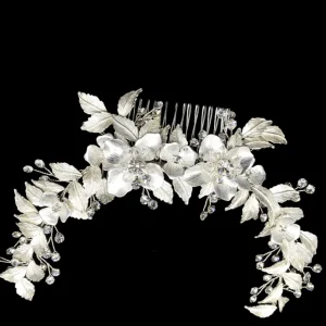 Hiuskoru, ATHENA BRIDAL | Silver Blush Vine -hopeinen hiuskoriste