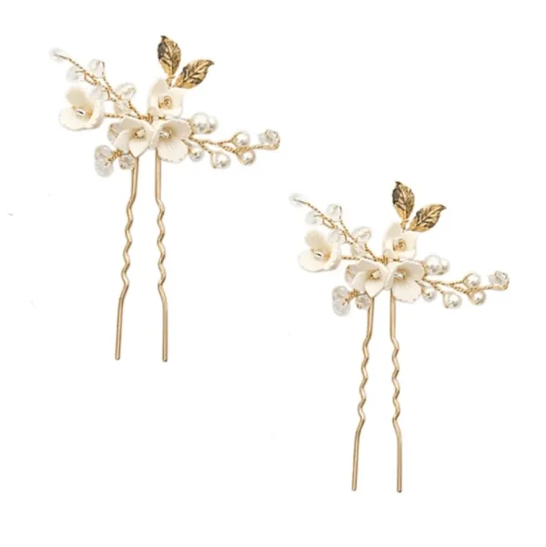 Hiuskoru, ATHENA BRIDAL | Vintage Gold Pin -kukkahiuskoriste