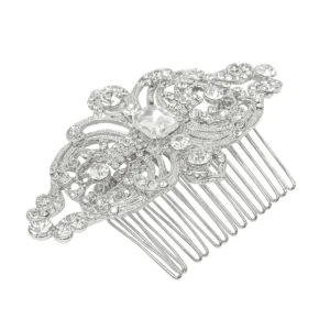 Hiuskoru, ATHENA BRIDAL | Virginia Comb -hopeinen art deco hiuskampa