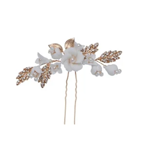 Hiuskoru, ATHENA BRIDAL | Virginia Pearl Pin -kultainen helmihiuskoriste