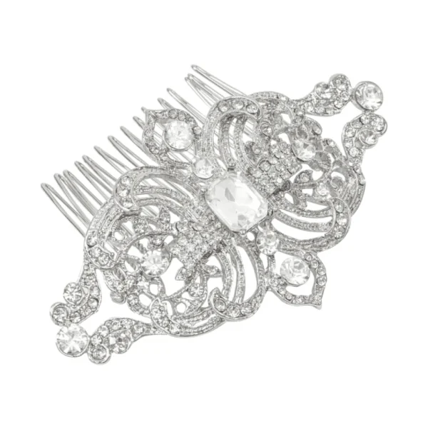 Hiuskoru, ATHENA BRIDAL | Virginia Comb -hopeinen art deco hiuskampa
