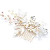Hiuskoru, hiuskampa/ROMANCE, Pink Champange Flowers in Rosegold