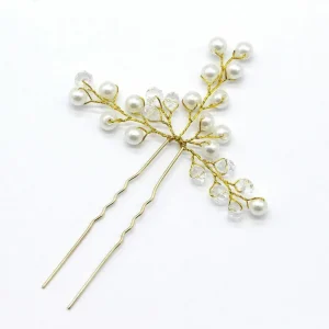 Hiuskoru, hiuskampa/ROMANCE, Delicate Hairpiece in Gold