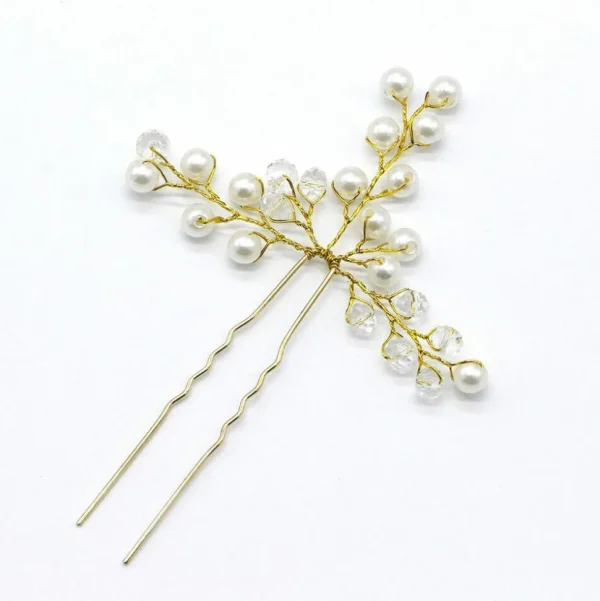 Hiuskoru, hiuskampa/ROMANCE, Delicate Hairpiece in Gold