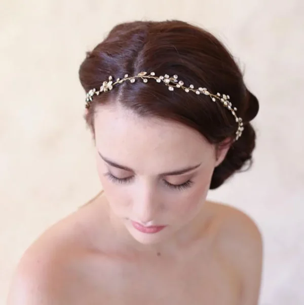 Hiuskoru, panta/ROMANCE, Delicate Twine Headpiece in Gold