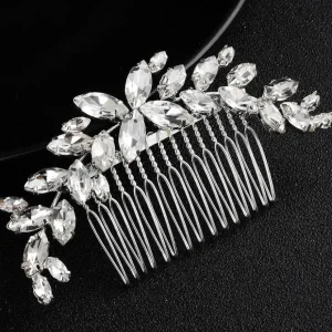 Hiuskoru, ROMANCE | Curvy Silver Hairpiece -kaareva hiuskoriste
