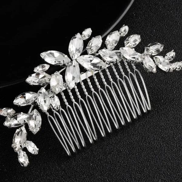 Hiuskoru, ROMANCE | Curvy Silver Hairpiece -kaareva hiuskoriste