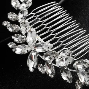 Hiuskoru, ROMANCE | Curvy Silver Hairpiece -kaareva hiuskoriste