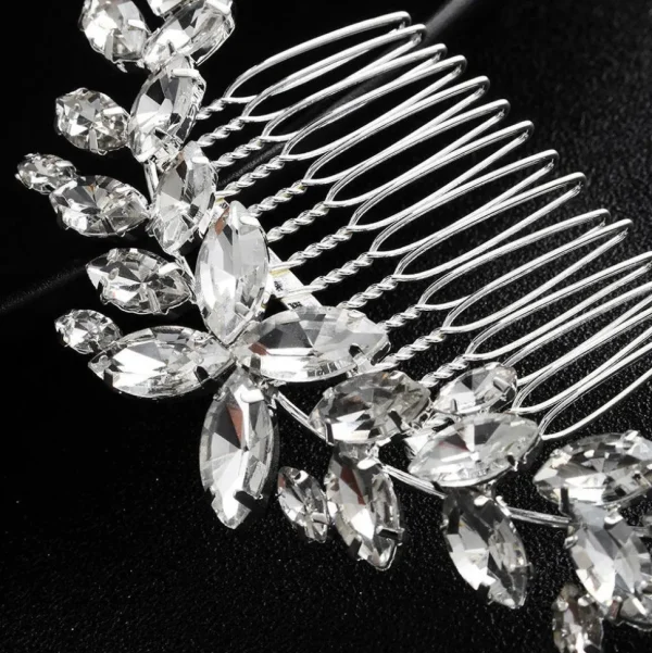 Hiuskoru, ROMANCE | Curvy Silver Hairpiece -kaareva hiuskoriste