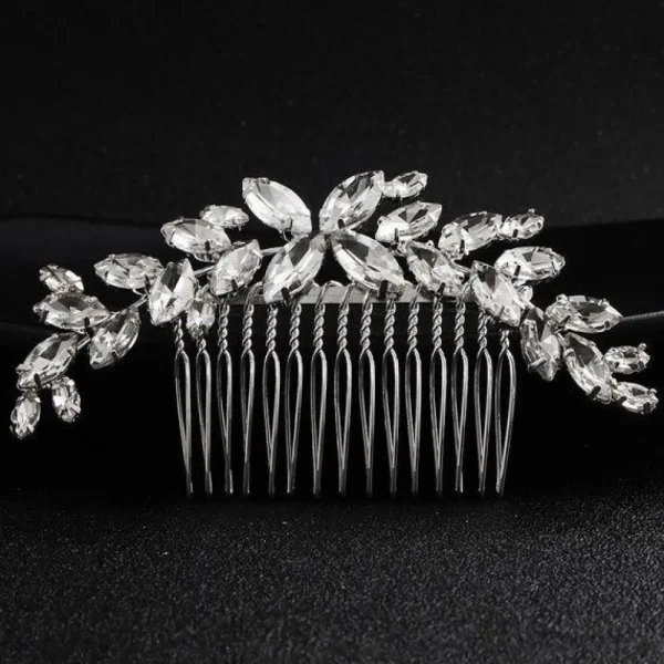 Hiuskoru, ROMANCE | Curvy Silver Hairpiece -kaareva hiuskoriste