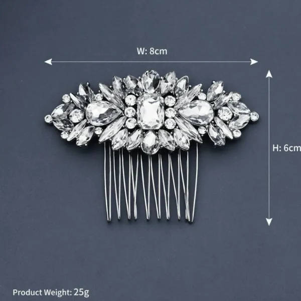 Hiuskoru, ROMANCE | Glamourous Silver Hairpiece