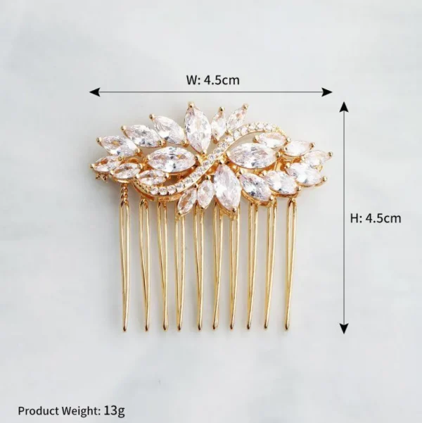 Hiuskoru, ROMANCE | Small Elegant Hairpiece in Gold