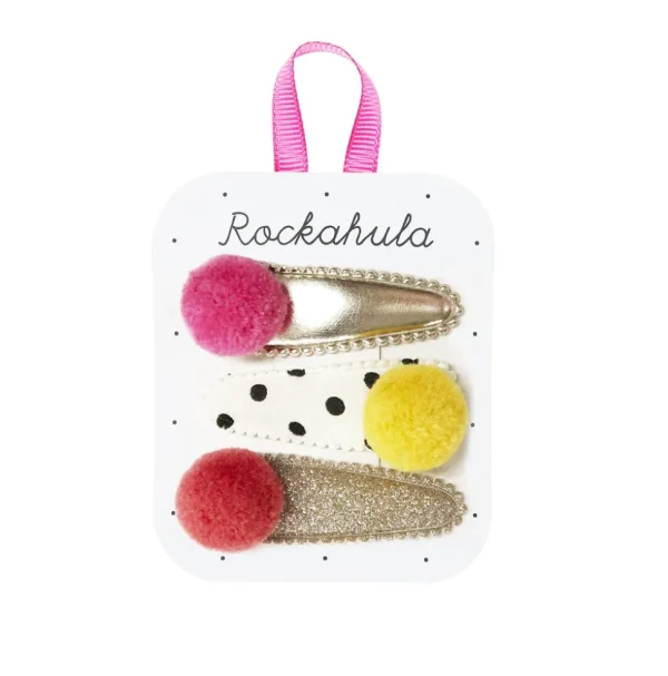 Hiuskoru/pinni, Rockahula KIDS | Pandora Pom Pom Clips Multi