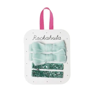 Hiuskoru/pinni, Rockahula KIDS | Velvet and Glitter Clips Blue