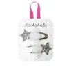 Hiuskoru/pinni, Rockahula KIDS | Shooting Star Glitter Clips Silver