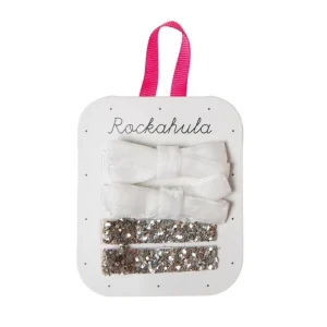 Hiuskoru/pinni, Rockahula KIDS | Velvet and Glitter Clips White