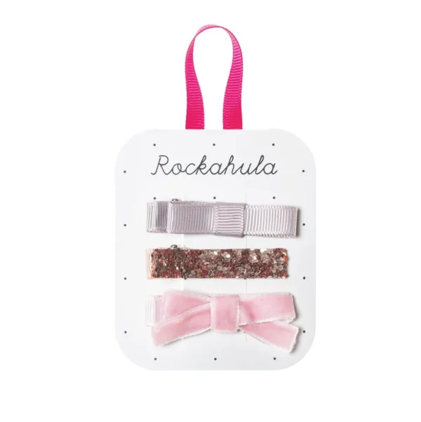 Hiuskoru/pinni, Rockahula KIDS | Sparkle Bar Clips Pink
