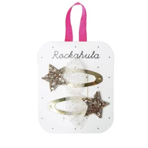 Hiuskoru/pinni, Rockahula KIDS | Shooting Star Glitter Clips Gold