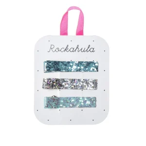 Hiuskoru/pinni, Rockahula KIDS | Sparkly Bar Clips Aqua