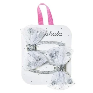 Hiuskoru/pinni, Rockahula KIDS | Sequin Shaker Bow Clip Silver