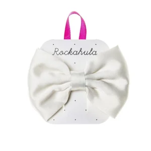 Hiuskoru/solki, Rockahula KIDS | Satin Luxe Double Bow Clip Ivory
