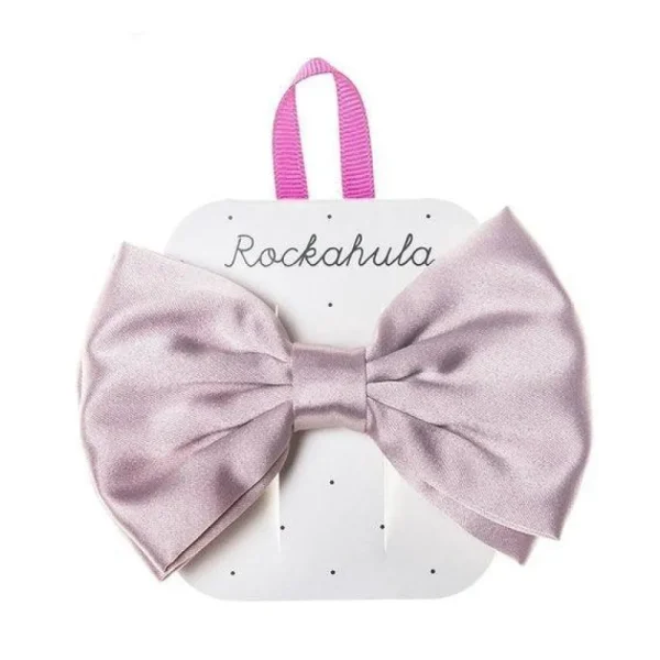 Hiuskoru/solki, Rockahula KIDS | Satin Luxe Double Bow Clip Pink