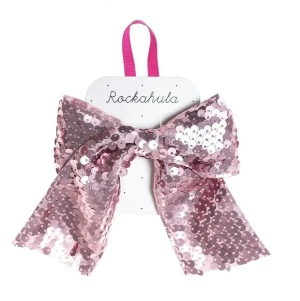 Hiuskoru/solki, Rockahula KIDS | Super Sequins Bow Clip Pink