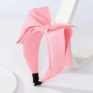 Hiuspanta | SUGAR SUGAR, Bowtie -vaaleanpunainen comfy rusettipanta