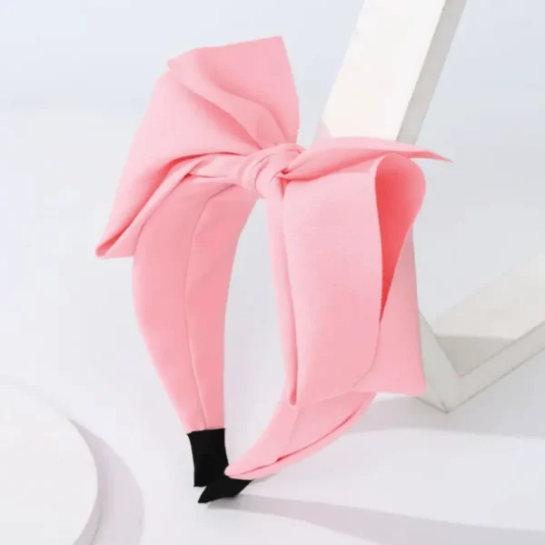 Hiuspanta | SUGAR SUGAR, Bowtie -vaaleanpunainen comfy rusettipanta
