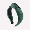 Hiuspanta | SUGAR SUGAR, Green Rattan Knot -vihreä rottinki solmupanta
