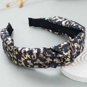 Hiuspanta | SUGAR SUGAR, Leopard Hairband in Dark Blue