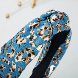 Hiuspanta | SUGAR SUGAR, Leopard Hairband in Light Blue