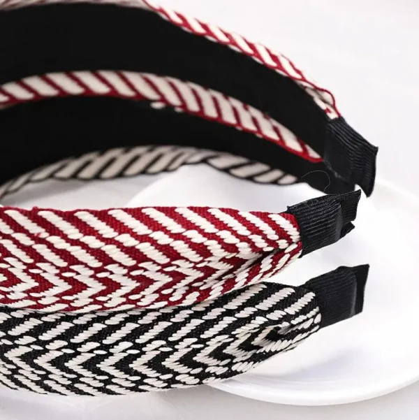 Hiuspanta | SUGAR SUGAR, Stripy Hairband in Red
