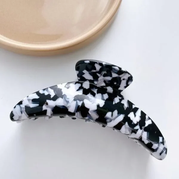 Hiussolki, hainhammas | SUGAR SUGAR, Large Pearly Black Hairclip