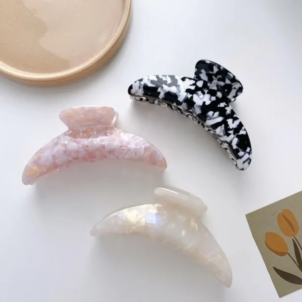 Hiussolki, hainhammas | SUGAR SUGAR, Large Pearly Black Hairclip