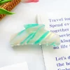 Hiussolki | SUGAR SUGAR, Pastel Stripes Clip -pastellivihreä hainhammas