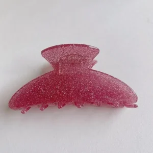 Hiussolki | SUGAR SUGAR, Glitter Clip -pinkki glitter hainhammas
