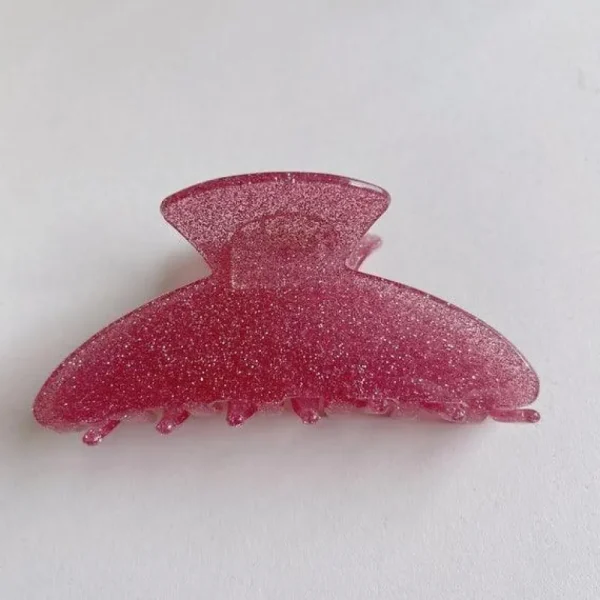 Hiussolki | SUGAR SUGAR, Glitter Clip -pinkki glitter hainhammas