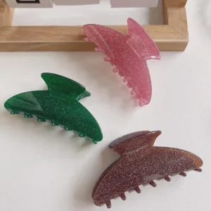 Hiussolki | SUGAR SUGAR, Glitter Clip -pinkki glitter hainhammas