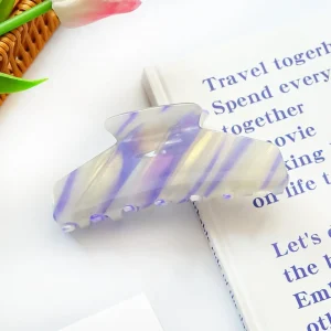 Hiussolki | SUGAR SUGAR, Pastel Stripes Clip -laventeli hainhammas
