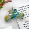 Hiussolki | SUGAR SUGAR, Pastel Stripes Clip -sinikultainen hainhammas