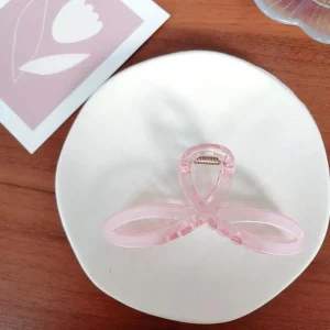 Hiussolki | SUGAR SUGAR, Pastel Bow -pastellisävyinen rusetti hainhammas