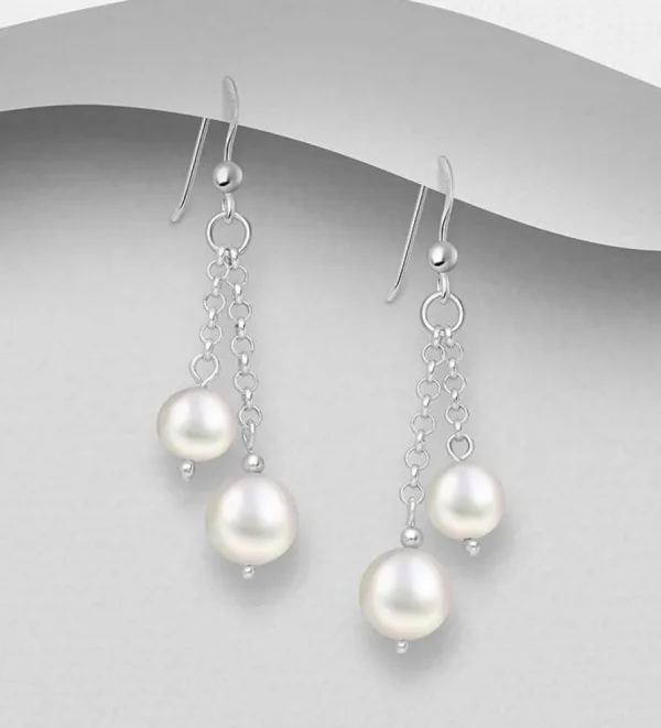 Hopeakorvakorut, PREMIUM COLLECTION | Chains with Freshwaterpearls
