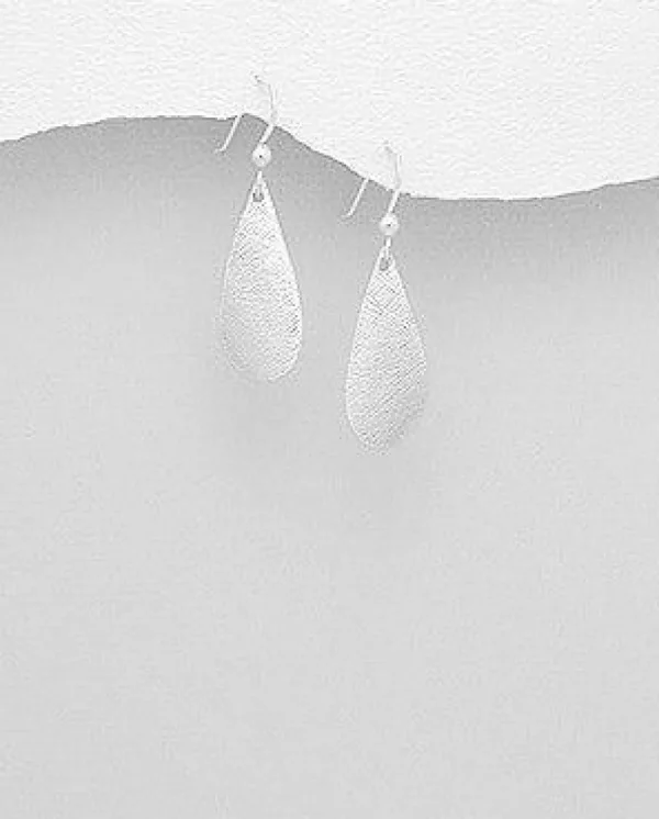 Hopeakorvakorut, PREMIUM COLLECTION | Minimalistic Matt Teardrop